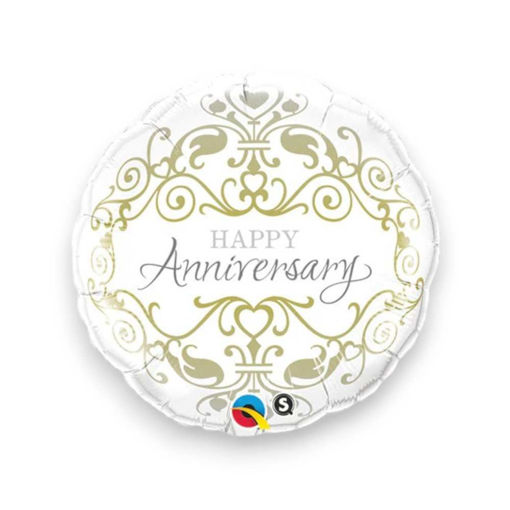 Picture of HAPPY ANNIVERSARY ROUND FOIL BALLOON